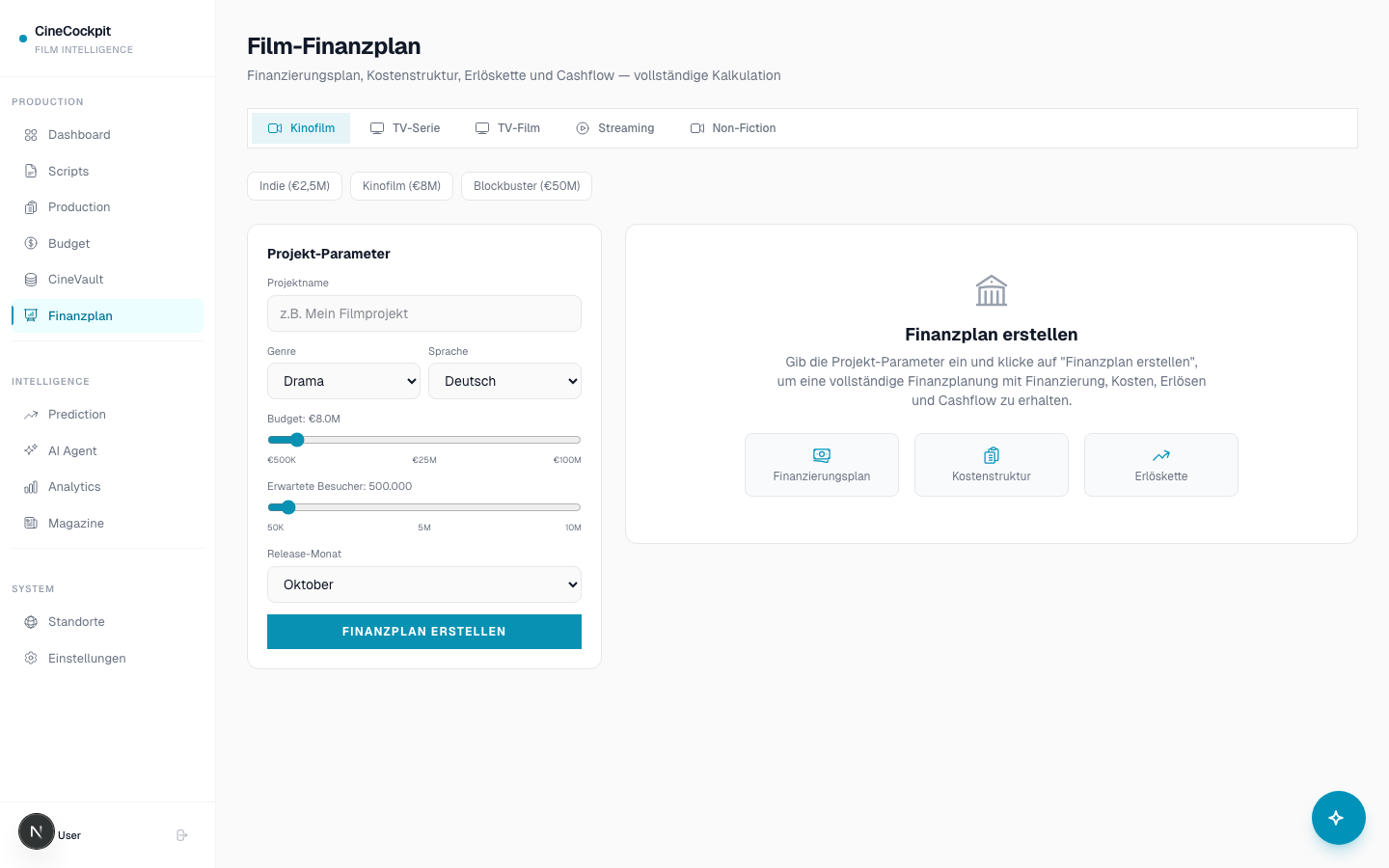 Budget Intelligence &mdash; Financial Planning for Film & TV