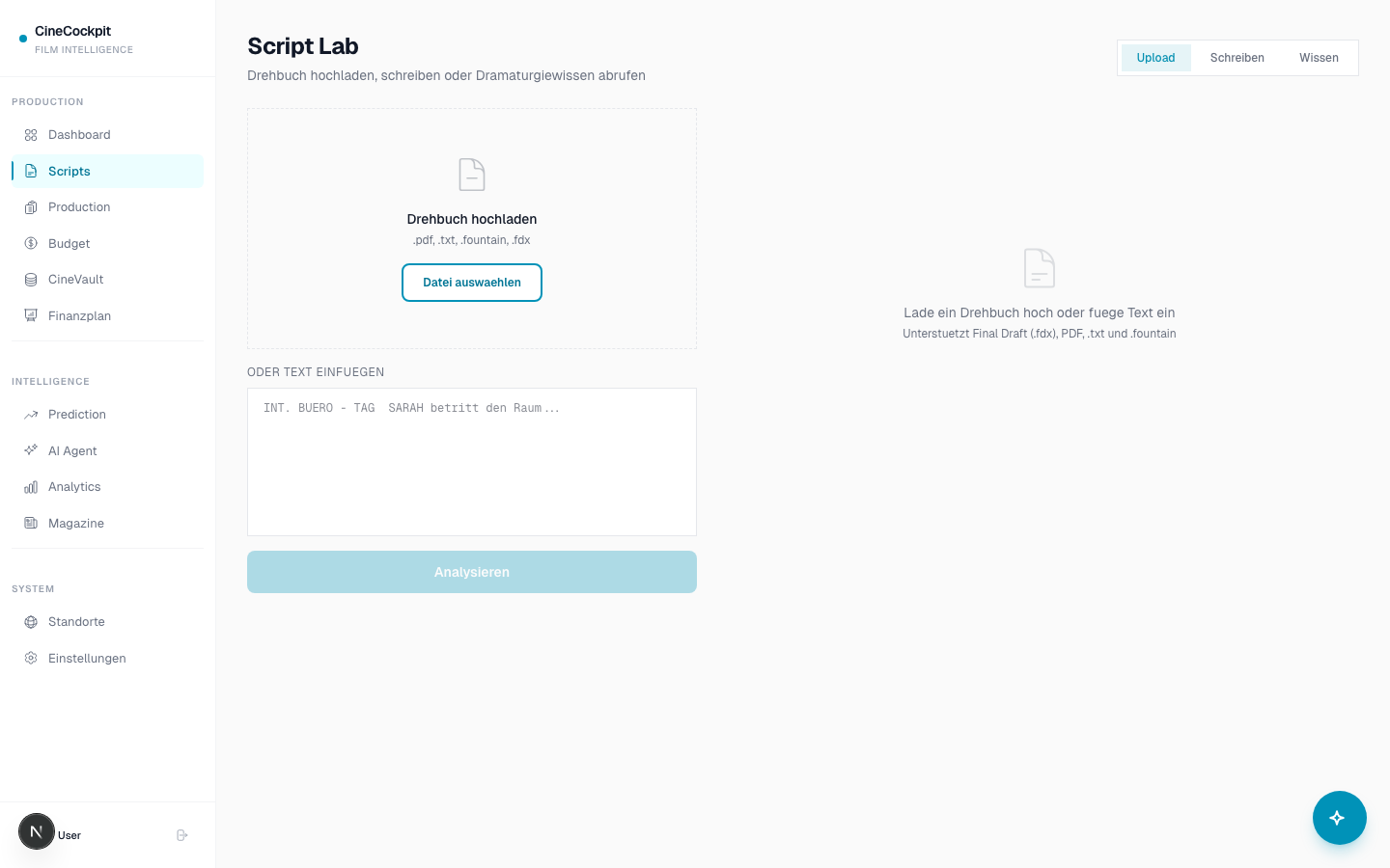 Script Lab &mdash; AI-powered Script Analysis